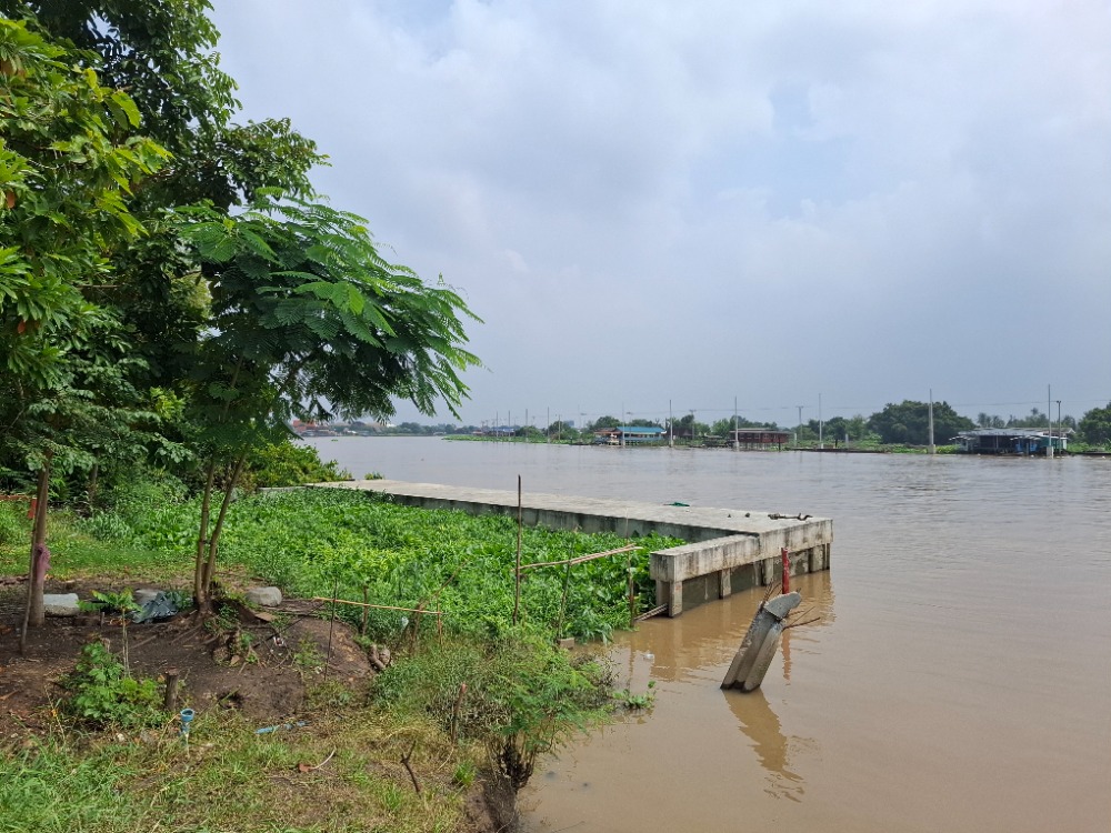 For SaleLandNonthaburi, Bang Yai, Bangbuathong : Land next to the Chao Phraya River