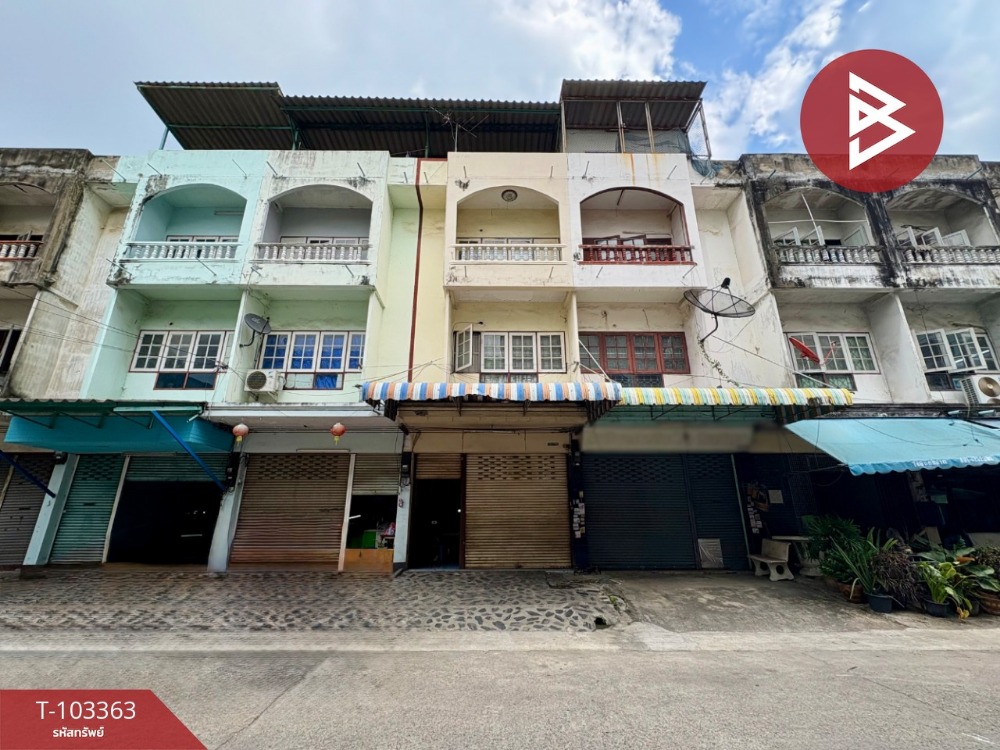 For SaleShop HouseMahachai Samut Sakhon : Commercial building for sale, 3 floors, Setthakit 1, Krathum Baen, Samut Sakhon