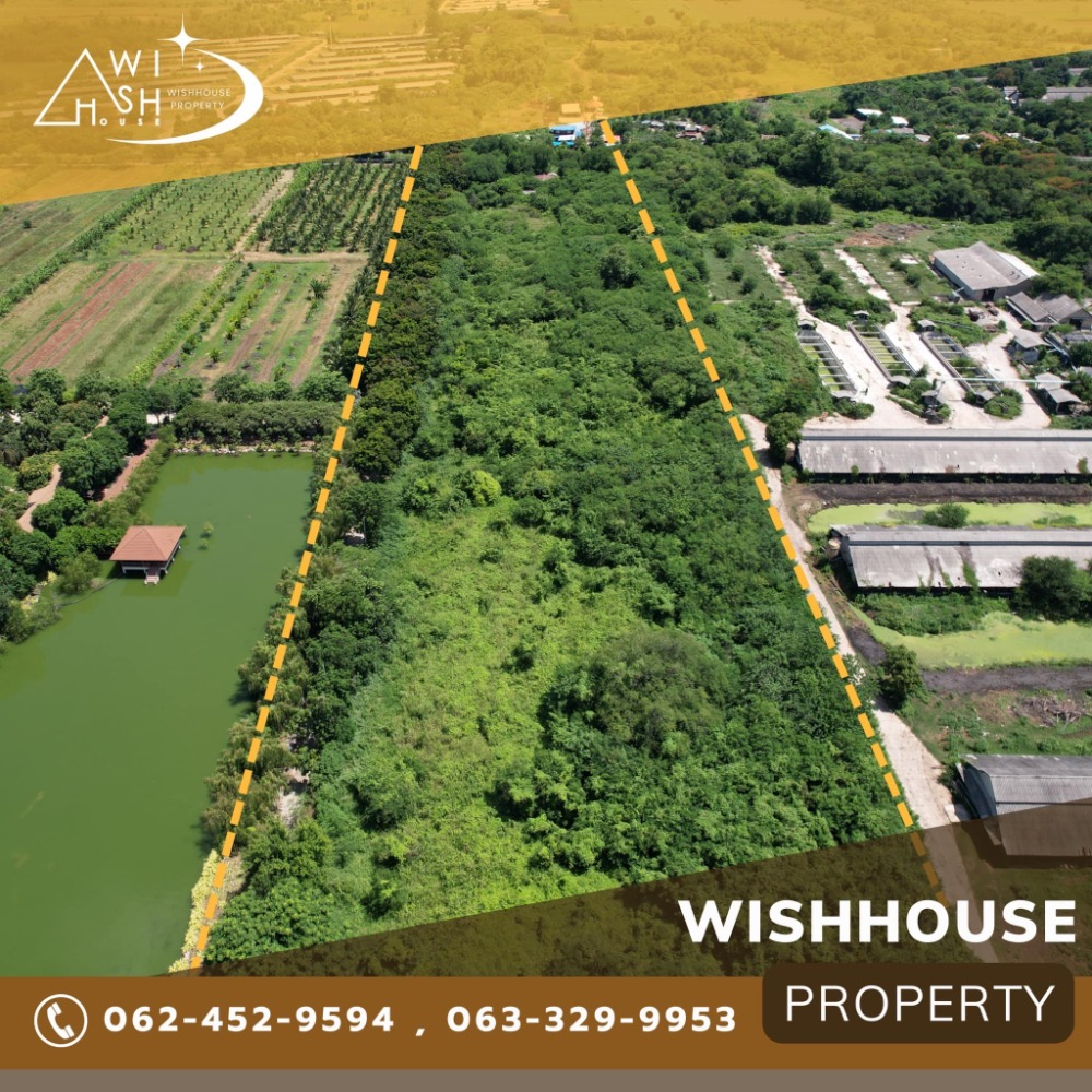 For SaleLandSaraburi : Land for sale, 24 rai, with buildings, Phra Phutthabat District, Saraburi Province