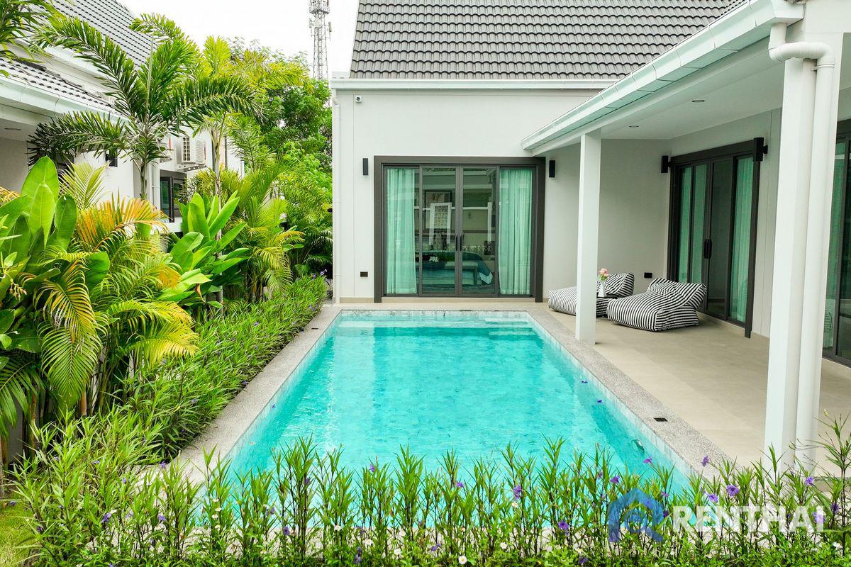 ขายบ้านพัทยา บางแสน ชลบุรี สัตหีบ : บ้านเดี่ยวชั้นเดียวสไตล์อเมริกัน
