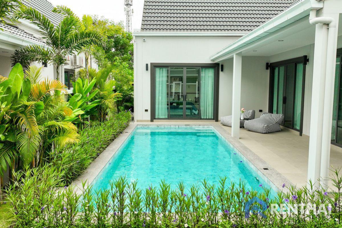 ขายบ้านพัทยา บางแสน ชลบุรี สัตหีบ : บ้านเดี่ยวชั้นเดียวสไตล์อเมริกัน