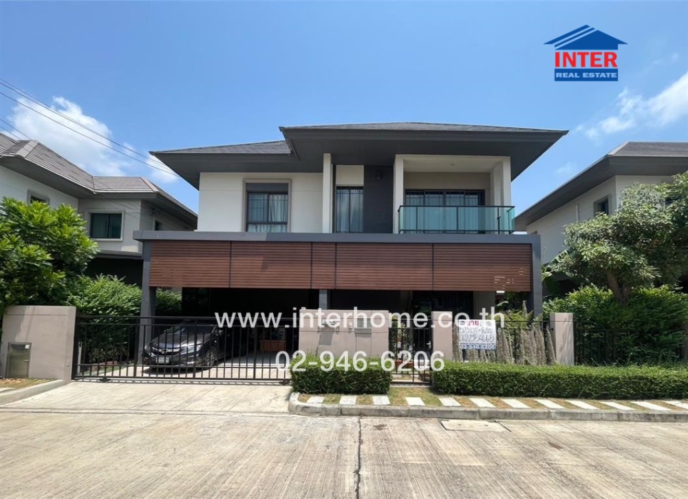 For SaleHouseChaengwatana, Muangthong : 2-storey detached house, 52.3 sq m., Bangkok Boulevard Village, Chaeng Watthana 2, Soi 3, Chaiyaphruek Road, Chamber of Commerce Road, Pak Kret, Nonthaburi