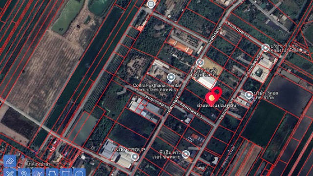 For SaleLandPathum Thani,Rangsit, Thammasat : Land for sale with buildings, Thesaban 6, Soi Kaset 3 (near the Dokbua Tank Factory), Sam Khok, Pathum Thani Province