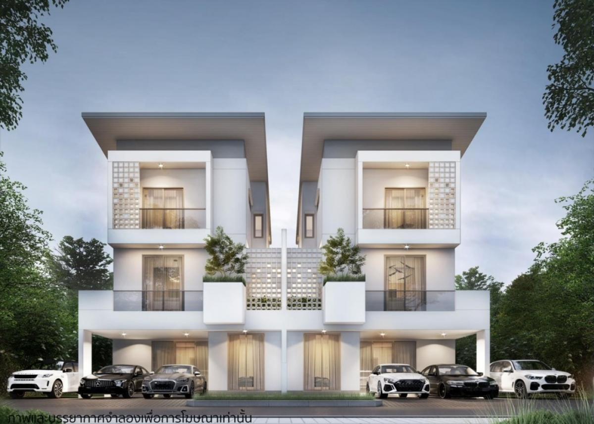 ขายพัฒนาการ ศรีนครินทร์ : 🏡Nirvana Absolute กรุงเทพกรีฑา - บ้านแฝด 3 ชั้น 230 ตร.ม.แต่งครบ 𝟎𝟔𝟒-𝟕𝟗𝟒𝟒𝟐𝟔𝟑(คุณน้ำ)
