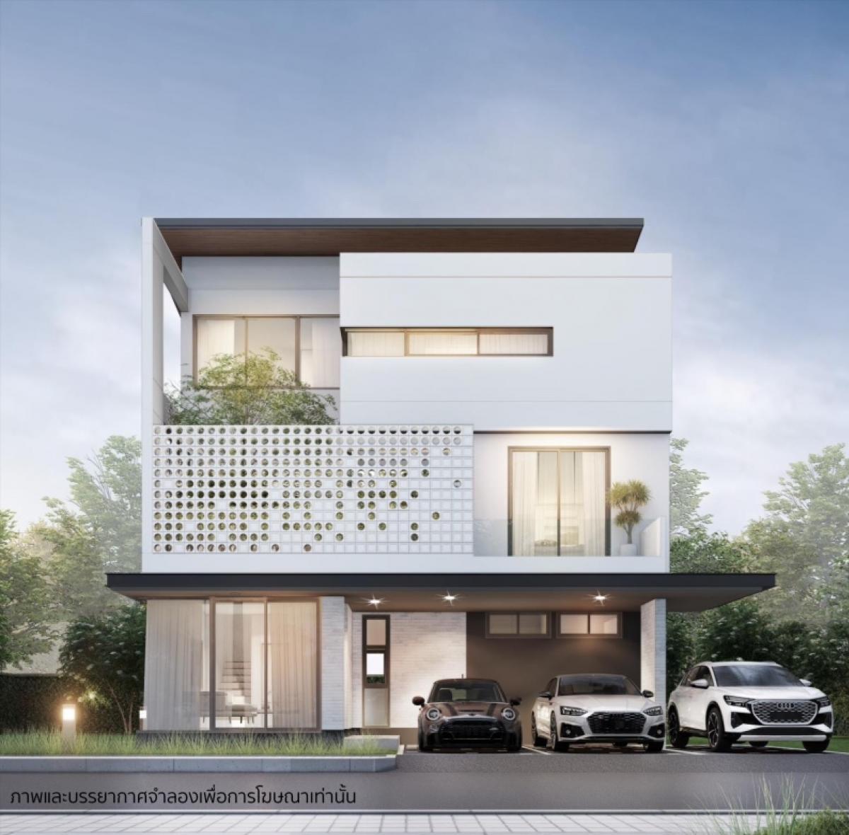 ขายพัฒนาการ ศรีนครินทร์ : 🏡Nirvana Absolute กรุงเทพกรีฑา - บ้านเดี่ยว 3 ชั้น 282 ตร.ม.4ห้องนอน 3ที่จอดรถ 𝟎𝟔𝟒-𝟕𝟗𝟒𝟒𝟐𝟔𝟑(คุณน้ำ)