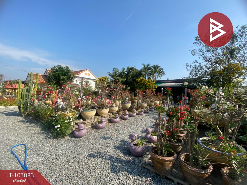 For SaleLandMahachai Samut Sakhon : Land for sale with buildings, area 1 rai 1 ngan 17 sq m, Ban Phaeo, Samut Sakhon