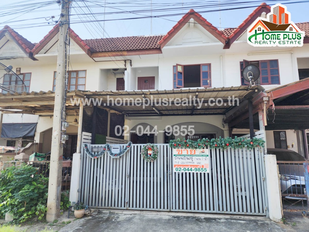 For SaleTownhomeRatchaburi : Ban Phonthiya Village, Soi Ban Don Tum 7, Ban Pong District, Ratchaburi (near Udomwitthaya School)