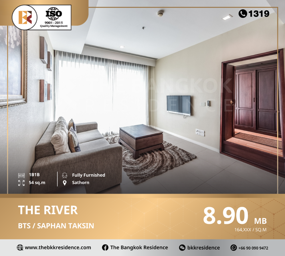For SaleCondoWongwianyai, Charoennakor : The River, A Sanctuary of Relaxation Near BTS Saphan Taksin