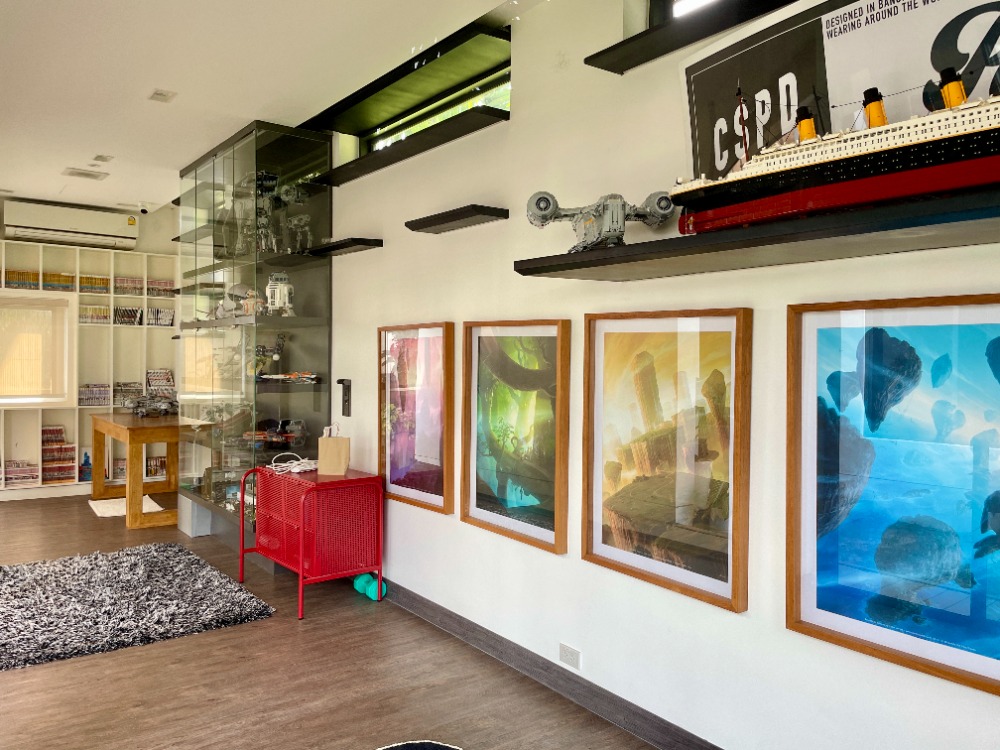 For SaleHousePattanakan, Srinakarin : 🔥For sale Setthasiri Srinakarin-Rama9  2-storey detached house, 77 sq m., 3 bedrooms, 3 bathrooms, 3 parking spaces, corner plot, next to the garden, Krungthep Kreetha Road 7, near the entrance/exit of Rama 9 Expressway