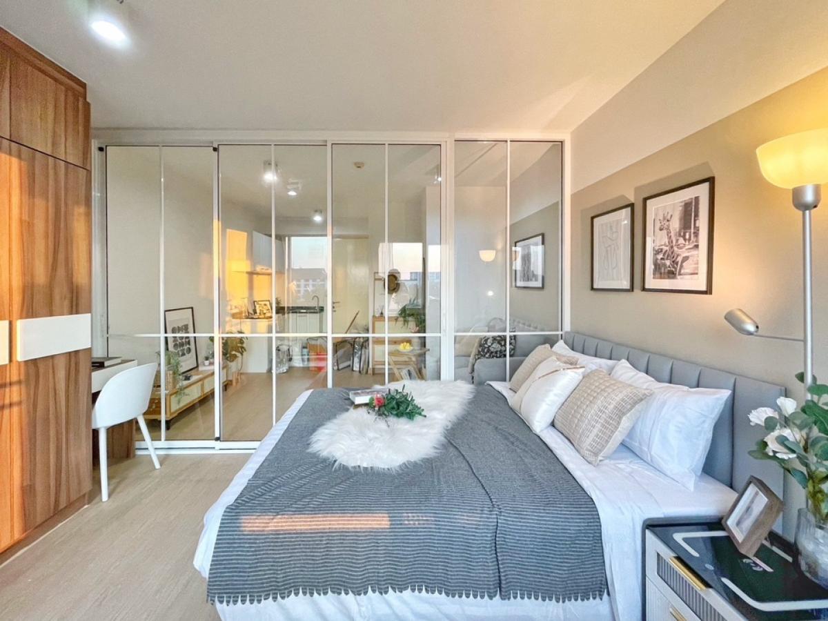 For SaleCondoLadkrabang, Suwannaphum Airport : Give everything, no need to carry back, large room near Suvarnabhumi Airport, installment only 5,000-6,000 baht