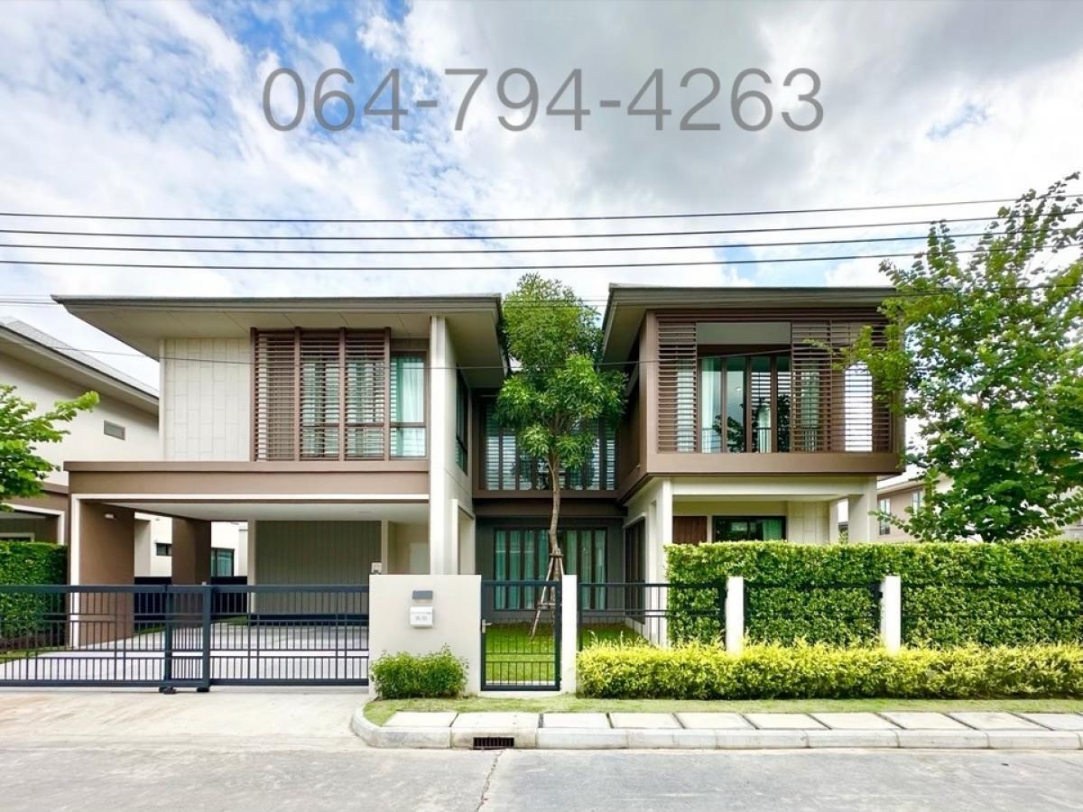 For SaleHousePattanakan, Srinakarin : 🌳Burasiri Krungthep Kreetha - 300 sq m. Special price, last plot, only 29.9 million 064-7944263 (Khun Nam)