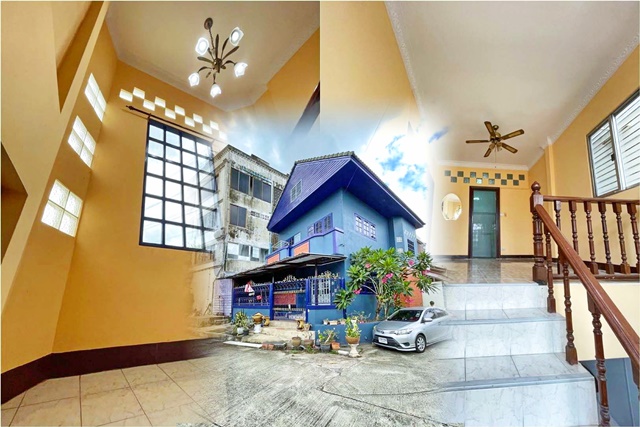 For RentHouseOnnut, Udomsuk : Phatthanakan 57-63 Stamford Inter University 600m. 2-storey corner house Airport Link HuaMak 1.7km.