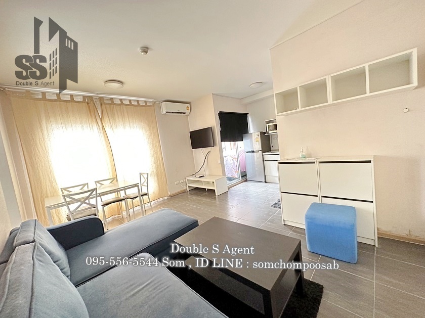 For RentCondoNonthaburi, Bang Yai, Bangbuathong : #For rent Plum Condo Bang Yai Station (Plum Condo Bang Yai Station) size 45 sq m, Building E, 6th floor #Corner room #Cheap condo for rent #Condo for rent near the BTS