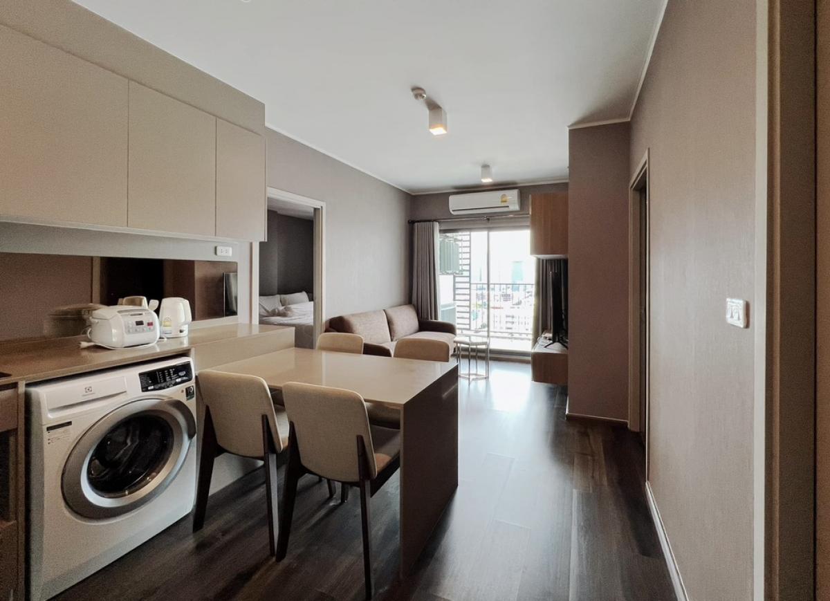 For RentCondoOnnut, Udomsuk : 🔥 Condo For [Rent] [ Ideo S93 ] Only 29k!! 2 Bedroom 58 sqm / Fully furnished++, unblockable view and spacious balcony. BTS Bangchakt is at the front of the condo