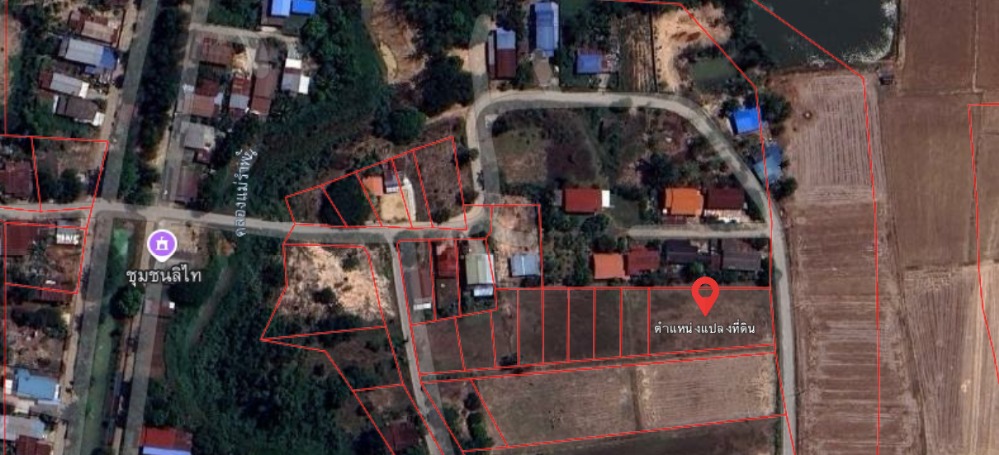 For SaleLandSukhothai : Urgent sale, vacant land, 1 rai, corner plot, next to the road, Muang Kao District, Sukhothai