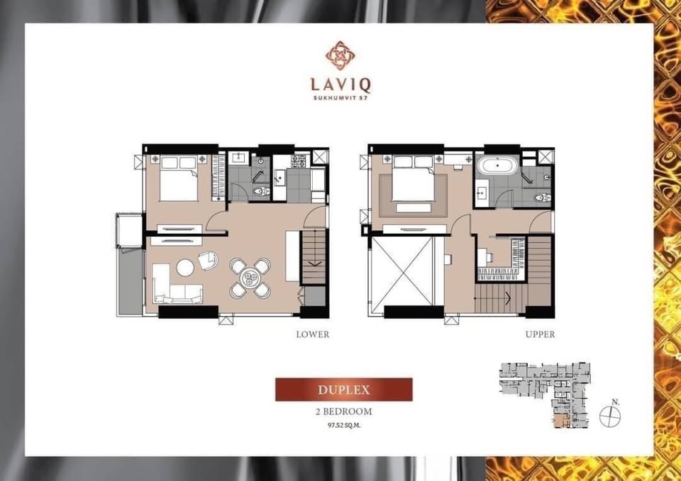 For RentCondoSukhumvit, Asoke, Thonglor : Corner Duplex for Rent at Laviq Sukhumvit 57, BTS Thonglo. Super nice!