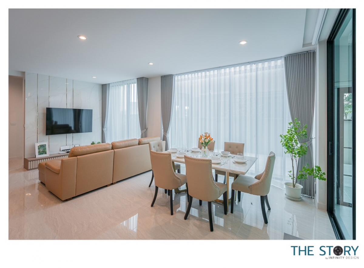 For RentHouseSamut Prakan,Samrong : 🌟For rent: detached house in Areeya Como Primo. This two-storey detached house features 4 bedrooms and 4 bathrooms. Fully furnished and beautifully decorated .🔑 Rental Fee: 100,000 THB/Month