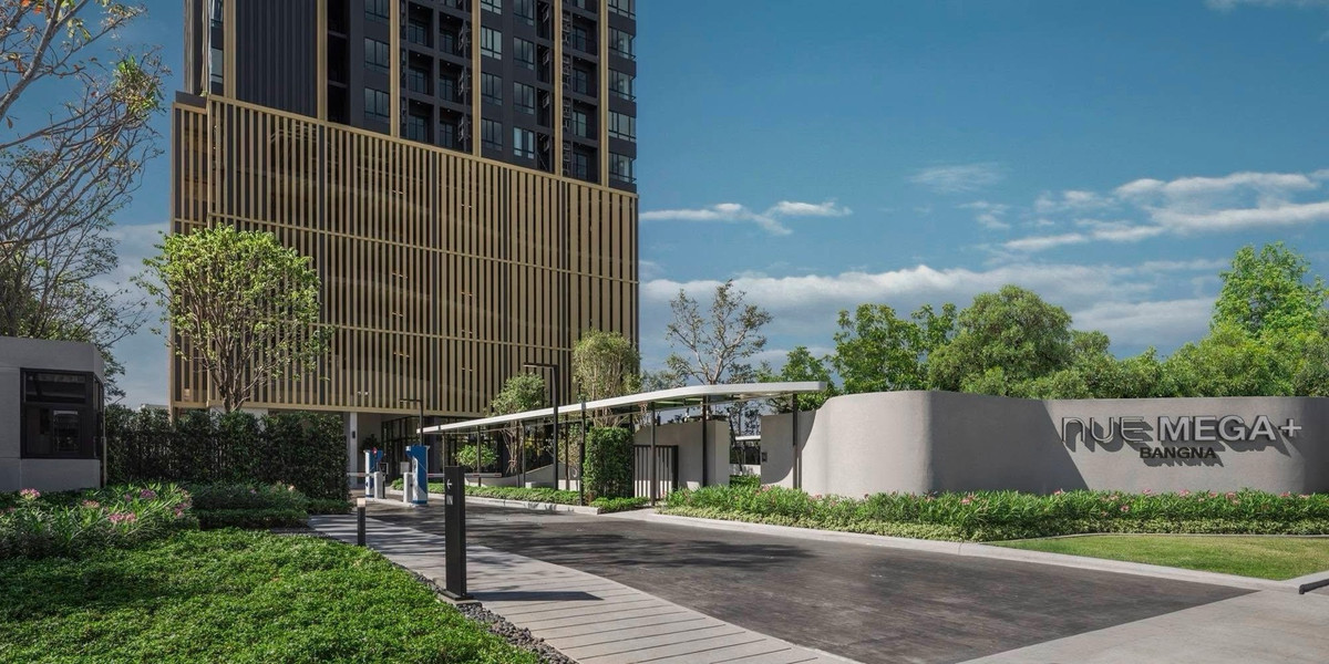 For RentCondoBangna, Bearing, Lasalle : For the new condo, Noble New Mega Plus, 20th floor, price 26,500 baht/month