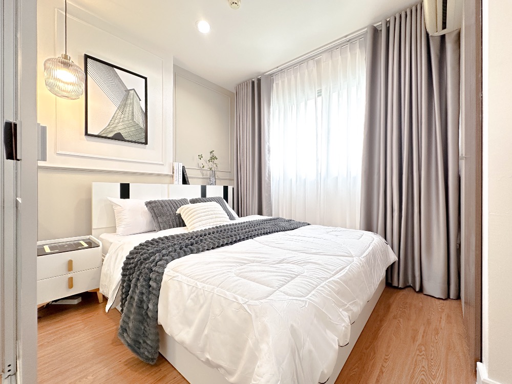 For SaleCondoBangna, Bearing, Lasalle : K-6186 Urgent sale! Lumpini Mega Bangna, beautiful room, newly decorated, high floor, ready to move in.