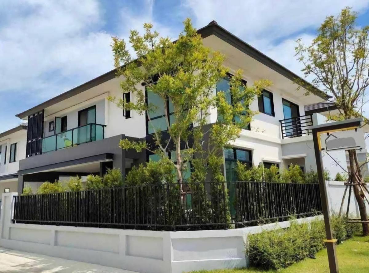 For RentHouseSamut Prakan,Samrong : 2 storey detached house for rent, 62 sq. Wah, in Bang Na-Suvarnabhumi Km. 26