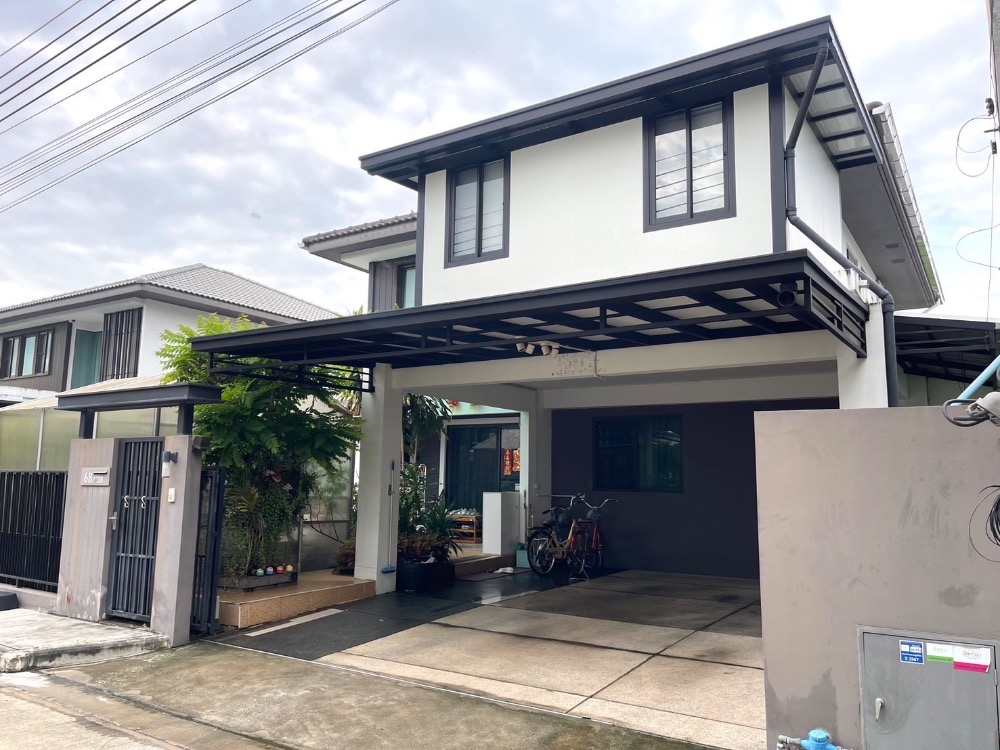 For SaleHouseBangna, Bearing, Lasalle : Single house, ready to move in, Soi Ratchawinit Bangkaew, Manthana 1, Bangna, Km.7