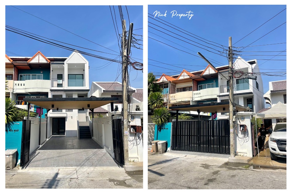 For SaleTownhomeChaengwatana, Muangthong : Town Home, Saeng Arun Niwet Project, 3-storey townhome, Chaeng Watthana - Tiwanon 43: split-level house, newly decorated, beautiful, ready to move in, potential location, near the Pink Line, Samakkhi Station
