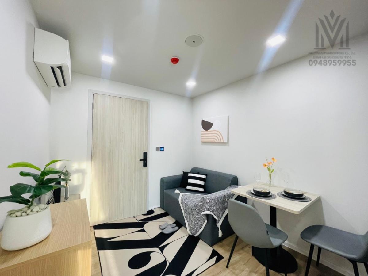 For RentCondoMin Buri, Romklao : 🔥🔥🔥 For rent Atmoz Flow Minburi (Atmoz Flow Minburi) fully furnished, ready to move in, beautiful room, Building A, 7th floor, only 8,000 baht, pets not allowed.