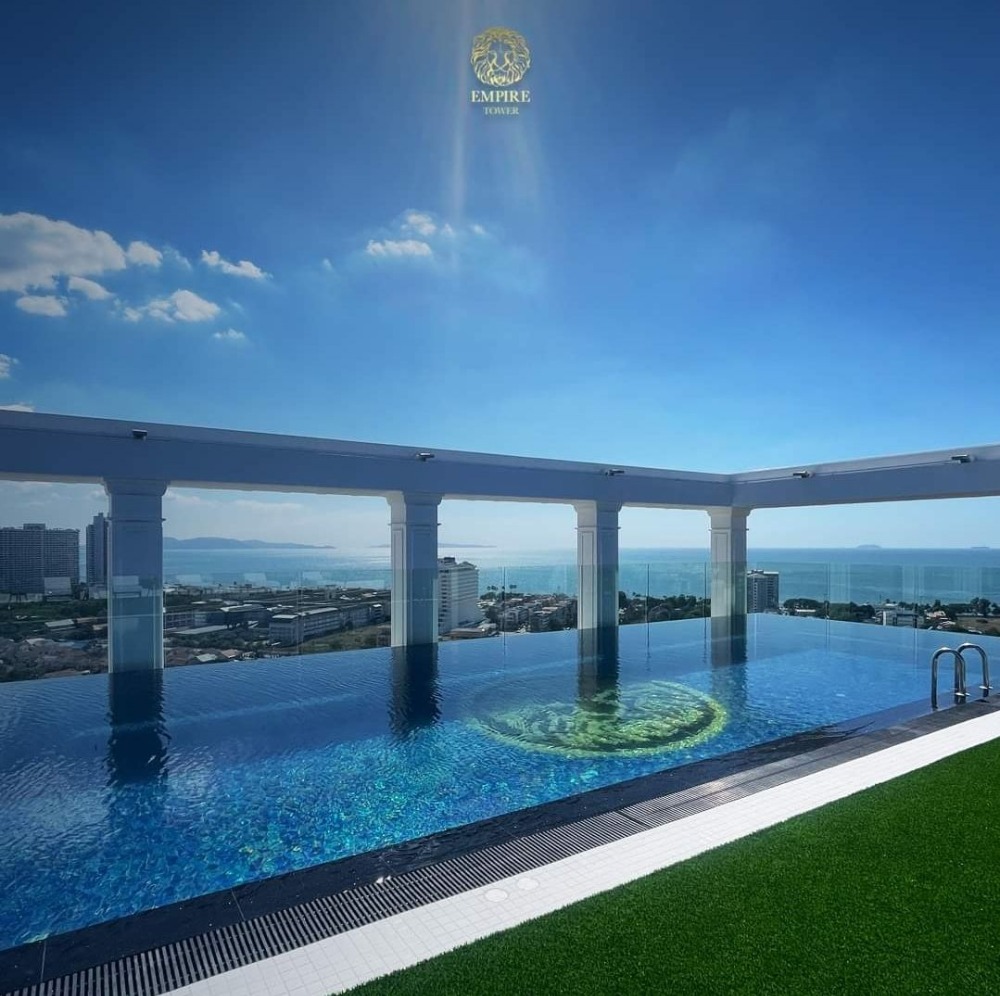 ขายคอนโดพัทยา บางแสน ชลบุรี สัตหีบ : ✨✨ The Empire Tower Jomtien 3st floor Foreign name Partial Sea view, City view ✨✨