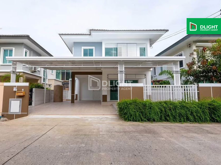 ขายบ้านปทุมธานี รังสิต ธรรมศาสตร์ : ขายบ้านเดี่ยว 2 ชั้น พฤกษาวิลลเลจ 24 ธัญบุรี รังสิต 44 ตร.ว. 3 ห้องนอน 2 ห้องน้ำ จอดรถได้ 2 คัน เดินทางสะดวก ใกล้สิ่งอำนวยความสะดวก ทำเลดี บรรยากาศร่มรื่น ราคาสุดคุ้มเพียง 3.49 ล้านบาท เท่านั้น  ***ฟรีค่าใช้จ่ายในการโอน*