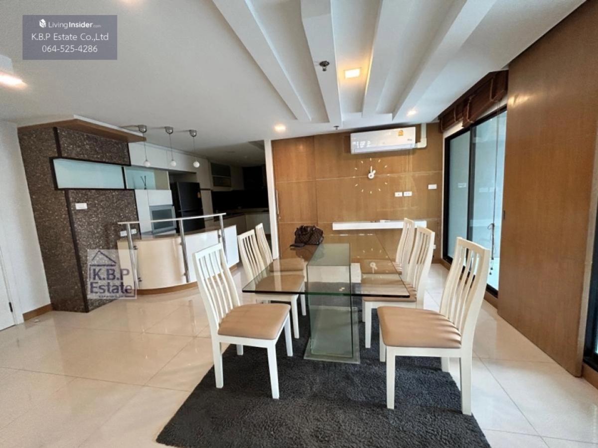 For RentCondoRama3 (Riverside),Satupadit : Condo for rent at Lumpini place Narathiwat-chaopraya 3Beds RIVER VIEW 135Sqm. Fully Furniture