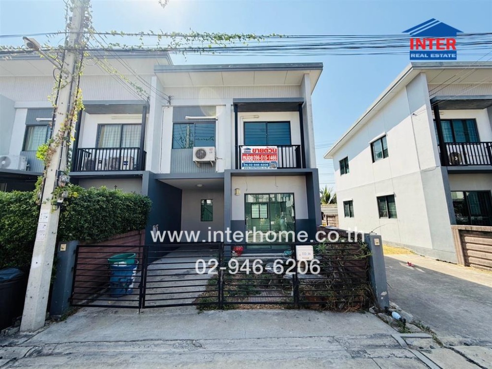 For SaleTownhomePathum Thani,Rangsit, Thammasat : 2-storey townhouse, 21.5 sq.w., Mettown Village, Pathum - Tiwanon, near Pathum Fresh Market, Soi 2, Pathum Thani - Sai Nai Road, Bangkok - Pathum Thani Road, Mueang Pathum Thani, Pathum Thani