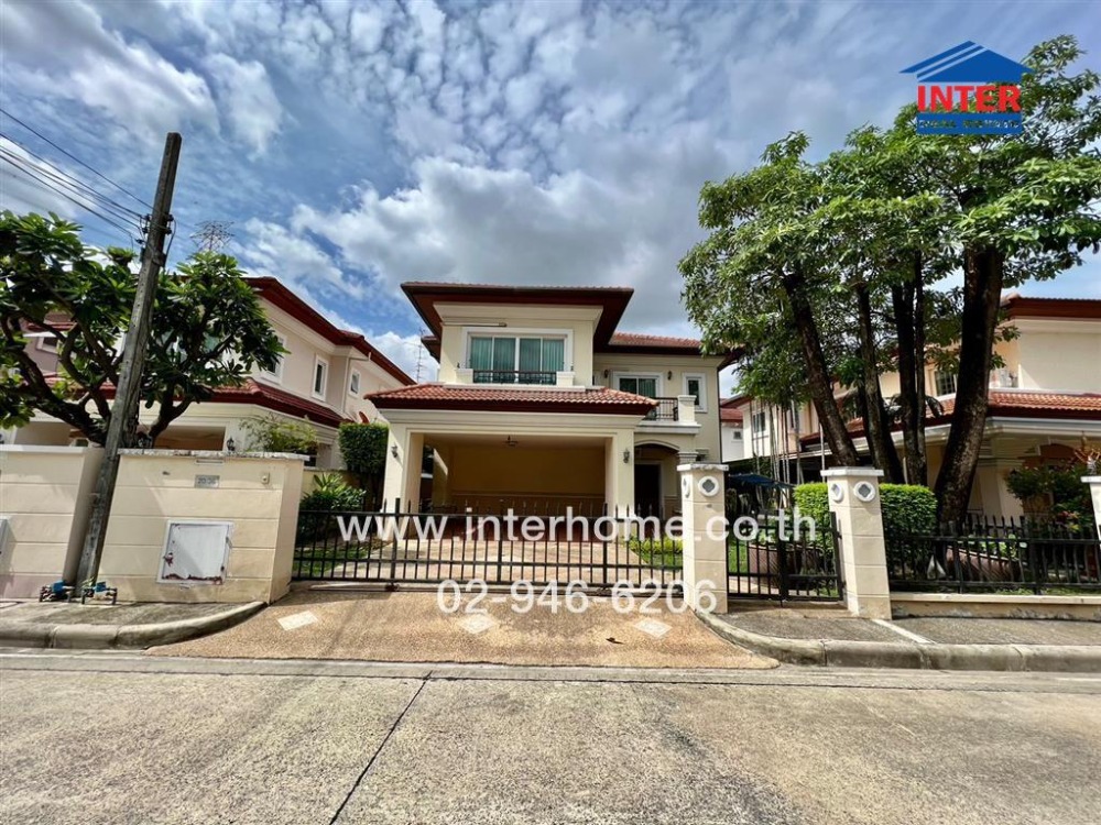 For SaleHouseChaengwatana, Muangthong : 2-storey detached house, 73.5 sq m., Grand Canal Village, Prachachuen, Khlong Prapa Road, Prachachuen Road, Pak Kret, Nonthaburi