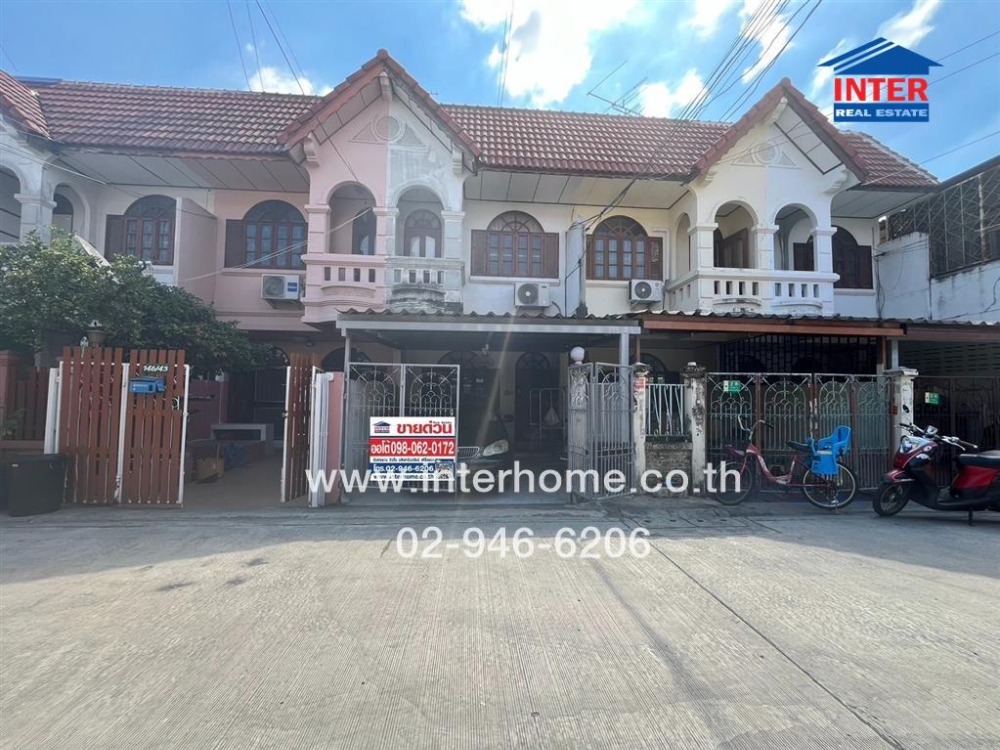 For SaleTownhomeNawamin, Ramindra : 2-storey townhouse, 16 sq m, Sena Villa Village 1, near Fashion Island, Soi Khubon 27, Soi 5, Panya-Ram Intra Road, Khubon Road, Bang Khen District, Bangkok