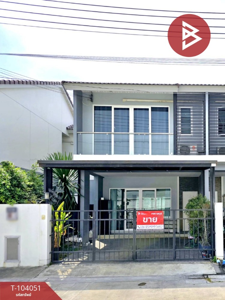 For SaleTownhomeMahachai Samut Sakhon : Townhouse for sale, Novo Ville Putthasakhon Village, Krathum Baen, Samut Sakhon