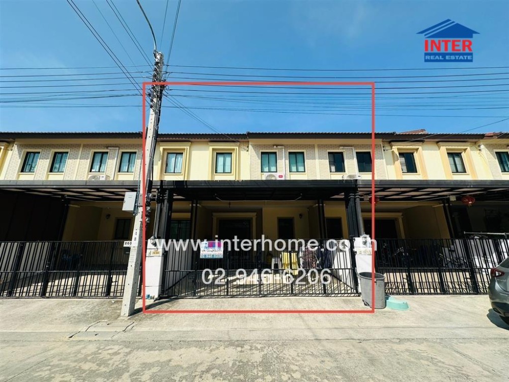 For SaleTownhomeRamkhamhaeng, Hua Mak : 2-storey townhouse, 21.9 sq.w., Pruksa Ville Village 109, Ramkhamhaeng-Ring Road (Soi Mistine), Soi Kaha Romklao 78, Intersection 1, Kanchanaphisek Road, Kaha Romklao Road, Saphan Sung District, Bangkok