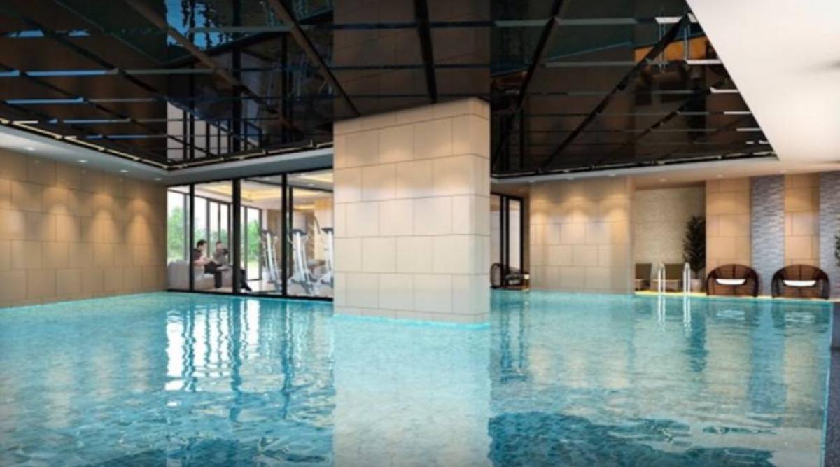 For RentCondoPattanakan, Srinakarin : Condo for rent Asgarn Place Srinakarin, the room on the 2nd floor, size 26.31 sqm, near Tesco Lotus Phatthanakan 10min walk to  BTS huamak