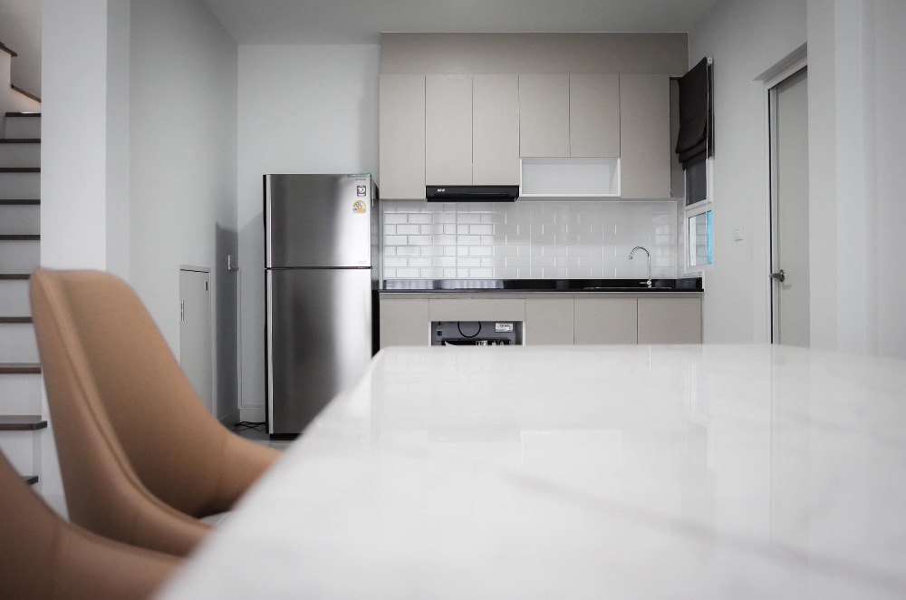 For RentSamut Prakan,Samrong : K-6179 For rent! Grand Pleno Mega Bangna semi-detached house, ready to move in, near Mega Bangna