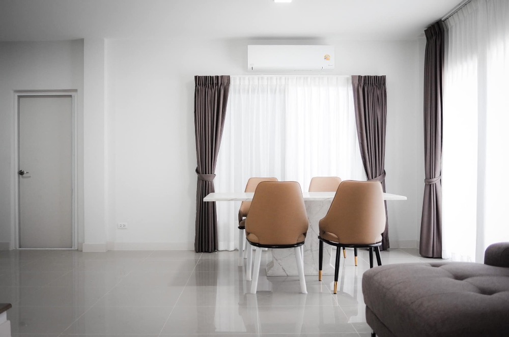 For RentSamut Prakan,Samrong : K-6179 For rent! Grand Pleno Mega Bangna semi-detached house, ready to move in, near Mega Bangna