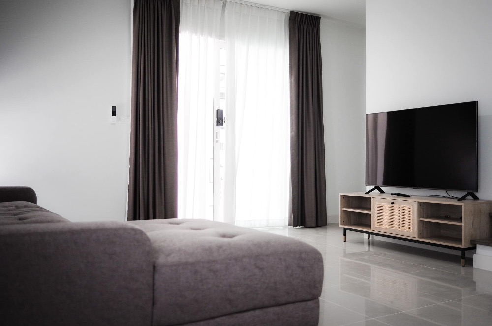 For RentSamut Prakan,Samrong : K-6179 For rent! Grand Pleno Mega Bangna semi-detached house, ready to move in, near Mega Bangna