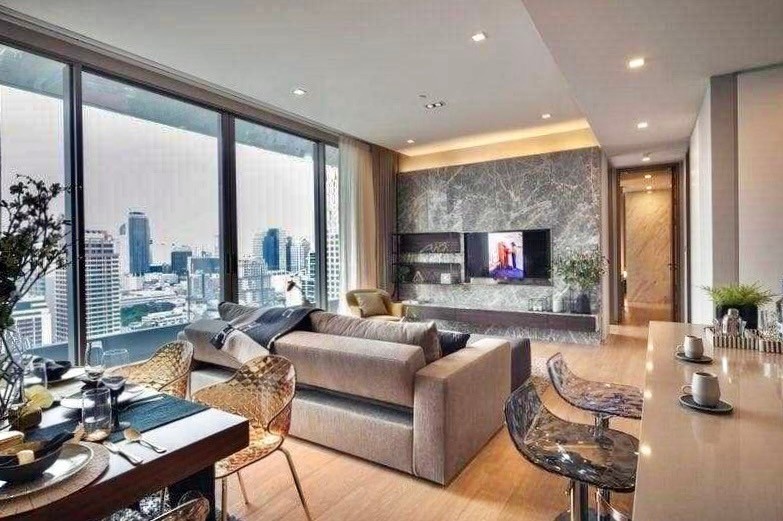 ให้เช่าคอนโดสีลม ศาลาแดง บางรัก : Saladaeng One (For rent) 2 Bed 2 Bath size 113 Sq.M. Rent ฿ 150,000 per month. Available Now.!