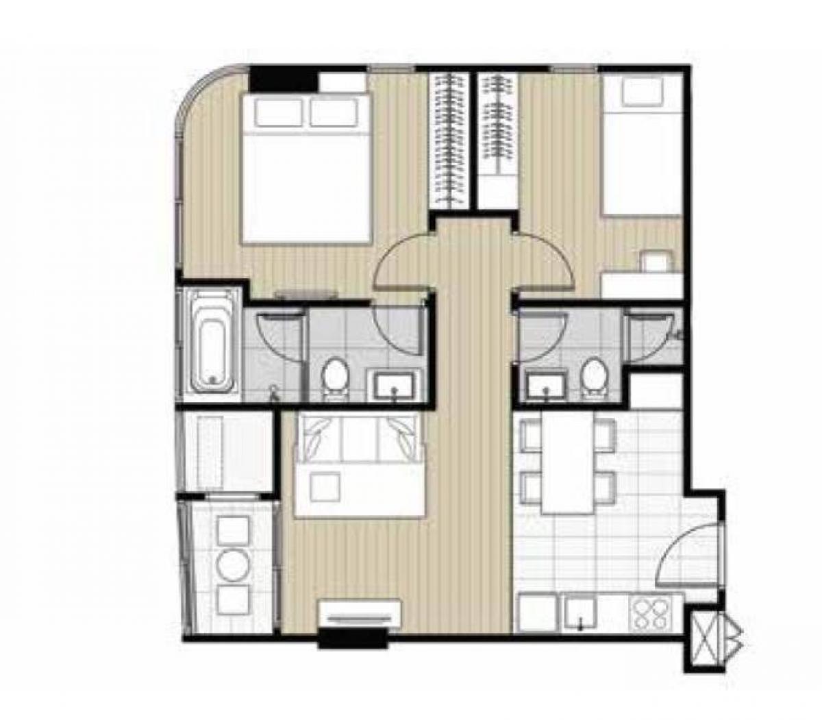 ขายคอนโดสุขุมวิท อโศก ทองหล่อ : ขายคอนโด คิว ประสานมิตร ขนาด 60 Sq.m 2 bed 2 bath เพียง 8.19 MB ติดต่อ 086-795-9997