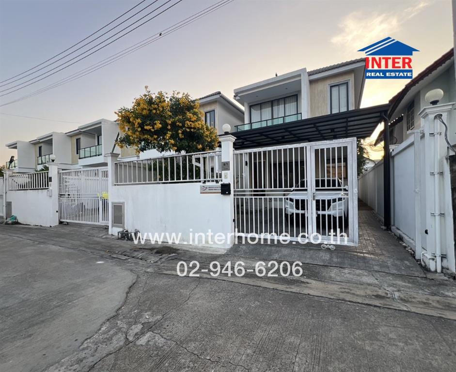 For SaleHouseNawamin, Ramindra : 2-storey detached house, 39.4 sq.w., detached house near MRT Khubon, Soi Khubon 25, Intersection 4, Ram Intra Road, Khubon Road, Khan Na Yao District, Bangkok