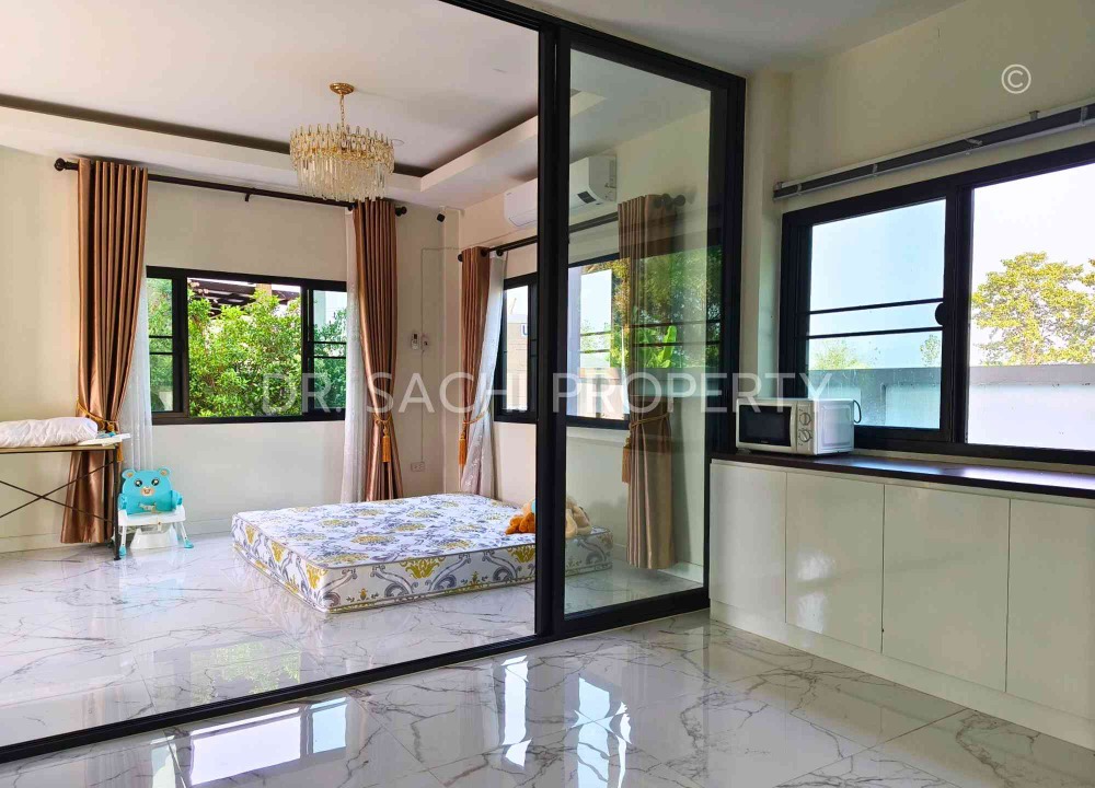 ขายบ้านเชียงราย : ขาย/เช่า บ้านเดี่ยวพร้อมอยู่ 2 ชั้น ใกล้วัดร่องขุ่น 106.6 ตรว. บรรยากาศดี วิวสวย