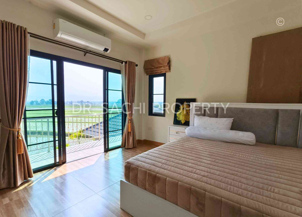 ขายบ้านเชียงราย : ขาย/เช่า บ้านเดี่ยวพร้อมอยู่ 2 ชั้น ใกล้วัดร่องขุ่น 106.6 ตรว. บรรยากาศดี วิวสวย