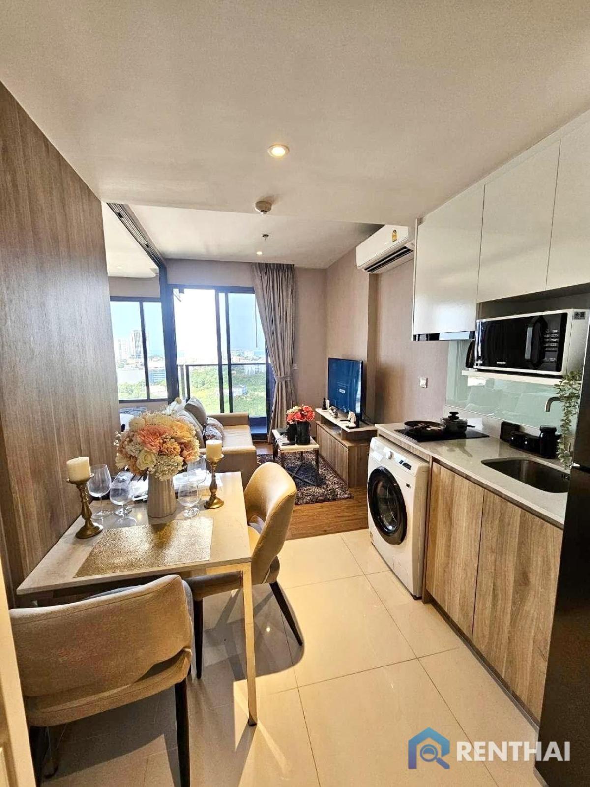 For RentCondoPattaya, Bangsaen, Chonburi : Fully Furnished 1bed Once Pattaya for rent