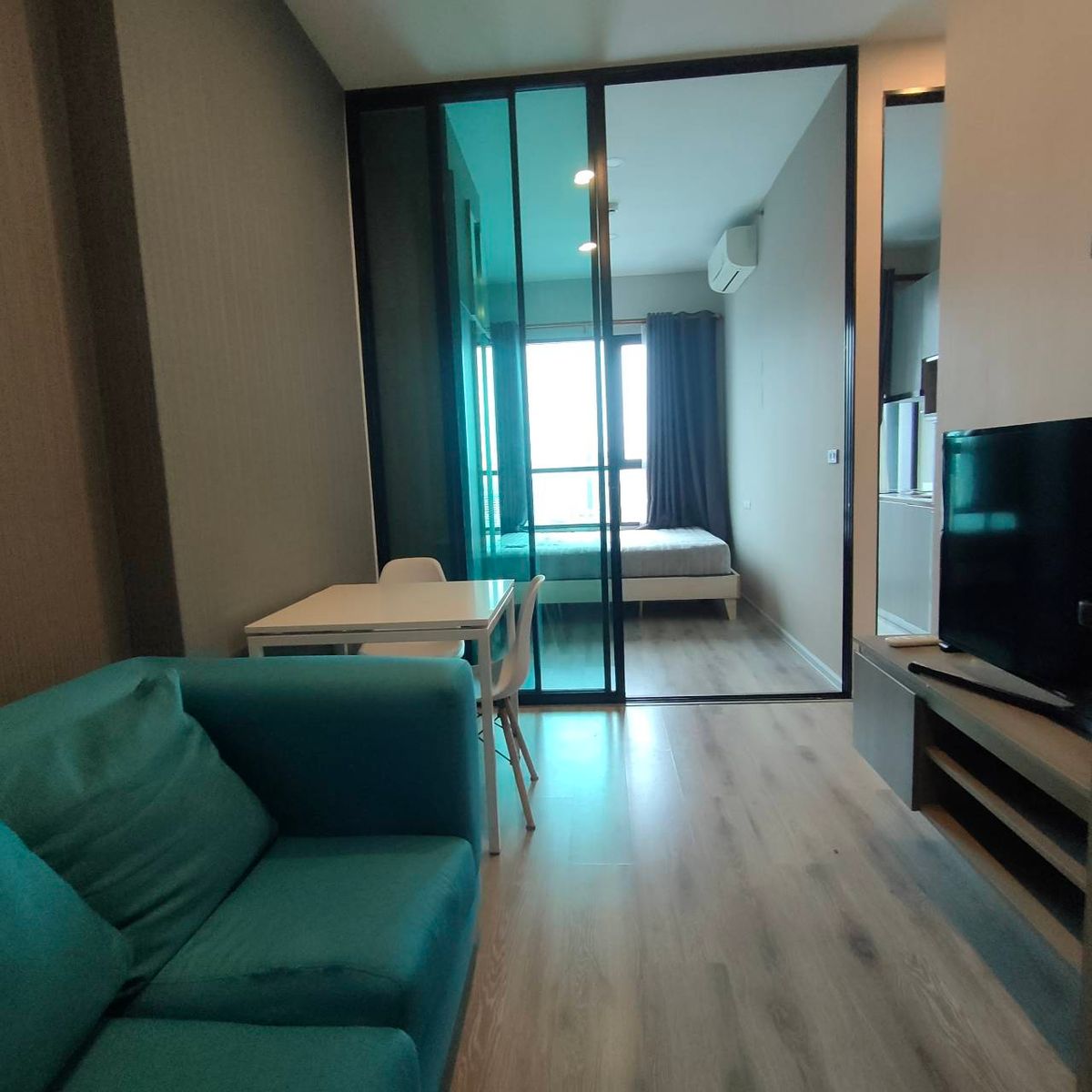 For RentCondoRamkhamhaeng, Hua Mak : ♨️Closed Kitchen💛(For Rent)KnightsBridge Collage Ramkhamhaeng🚊100M.MRT Hua Mak