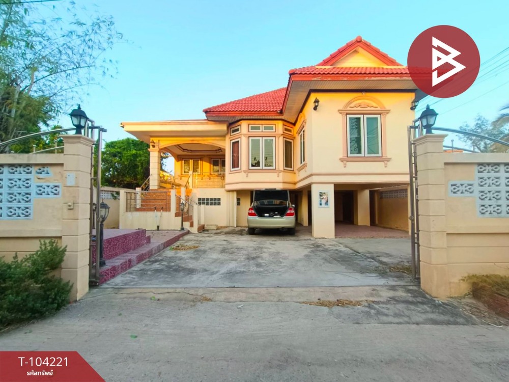 For SaleHouseSamut Songkhram : For sale: 2-storey detached house, area 60 square wah, end of the beach, Samut Songkhram