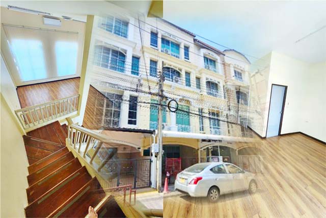 For RentTownhomeSapankwai,Jatujak : 4-storey Home office MRT Ratchada 600m. HomePro LatPhrao 1.2km. LatPhrao 400m on the main rd. 6bed 4