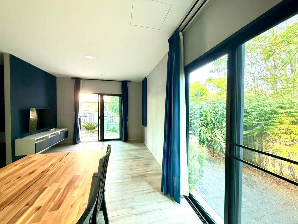 For RentBangna, Bearing, Lasalle : For rent: semi-detached house, corner unit, new, fully furnished, Sense Bangna - Suvanabhumi Soi Kingkaew 29