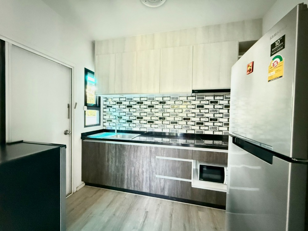 For RentBangna, Bearing, Lasalle : For rent: semi-detached house, corner unit, new, fully furnished, Sense Bangna - Suvanabhumi Soi Kingkaew 29